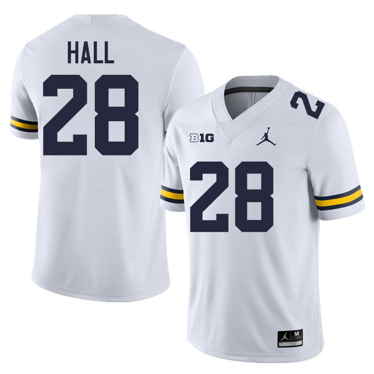 Benjamin Hall Michigan Jersey,Michigan Wolverines #28 Benjamin Hall Jersey Youth-White